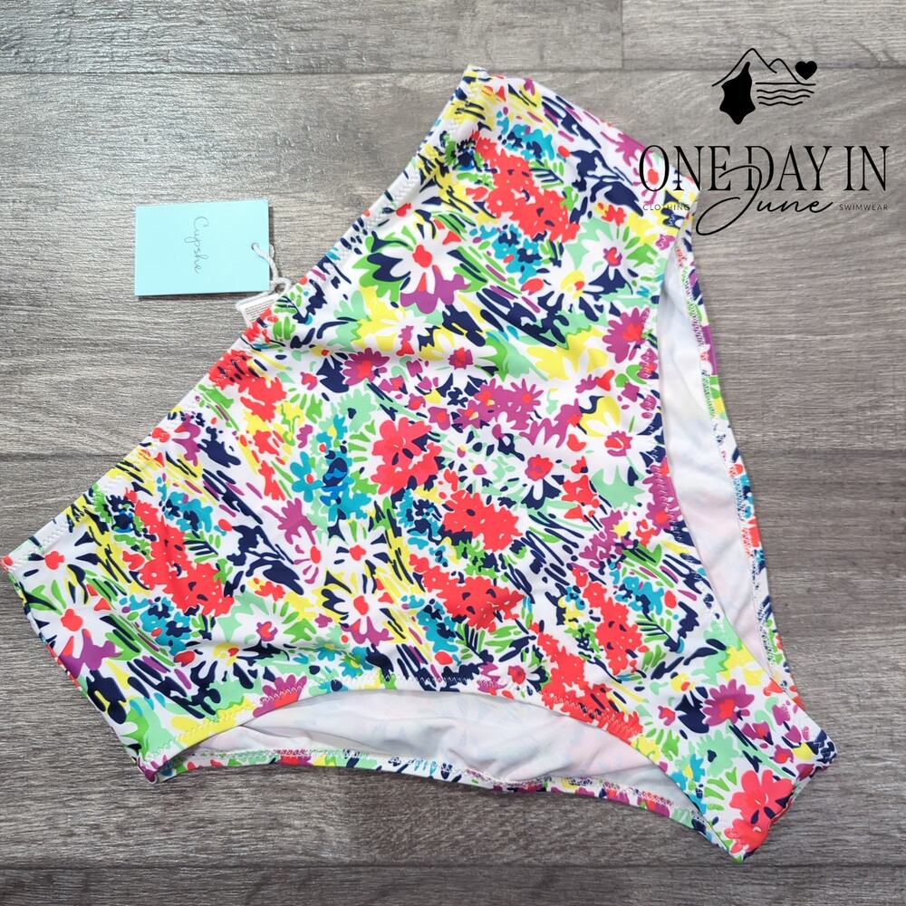 Cupshe Floral High Waist Bikini Bottom Size XL